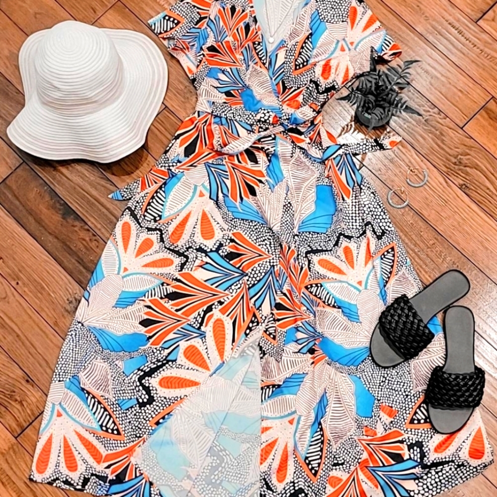 Boho wrap dress
